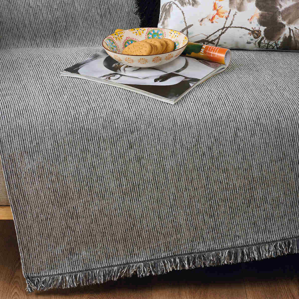 Ριχτάρι Καναπέ Τριθέσιου (180x300) Kentia Stylish Tura 24 Grey