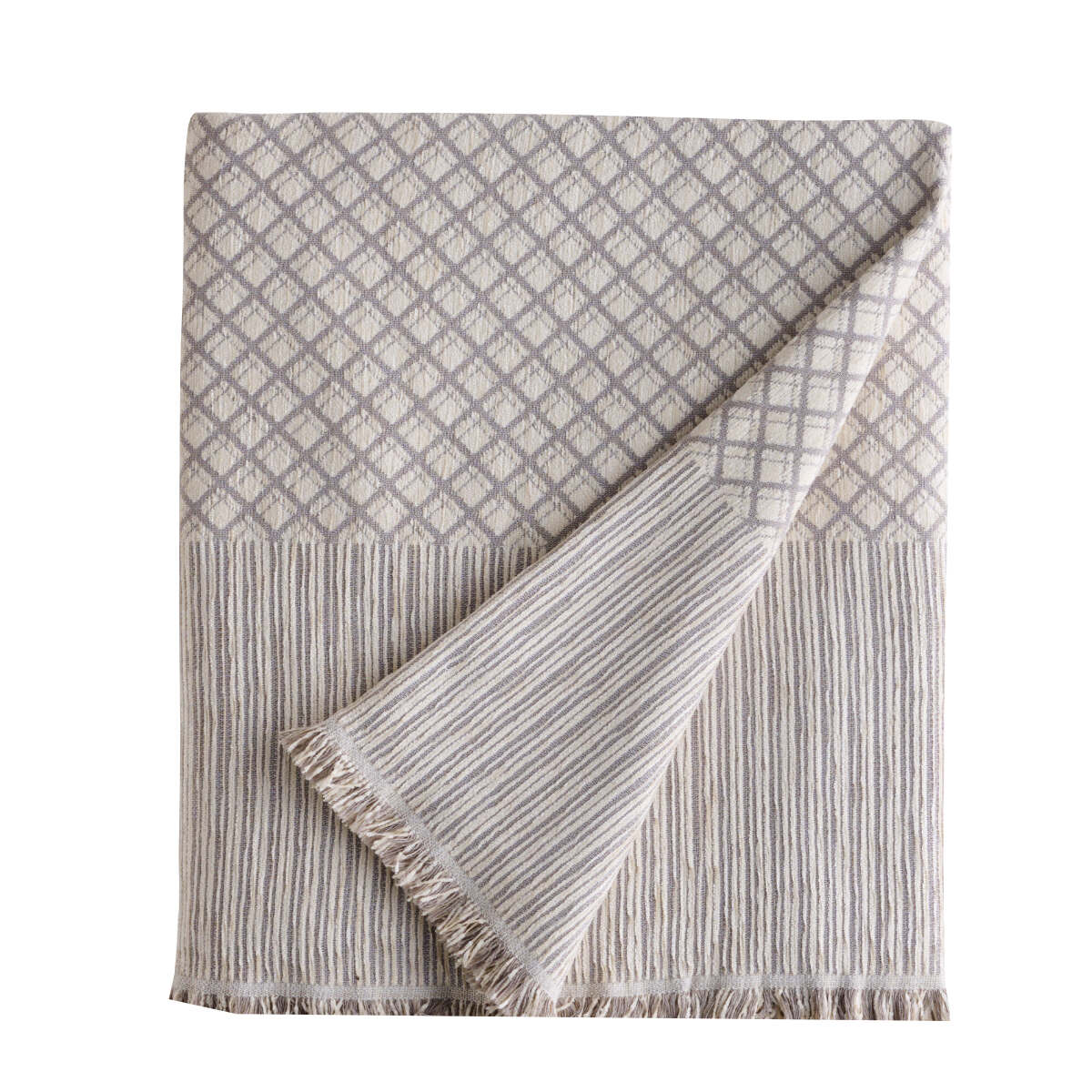 Ριχτάρι Καναπέ Διθέσιου (180X250) Kentia Stylish Arbito 22 Grey Λευκά Είδη Σαλονιού Ριχτάρια Spitishop