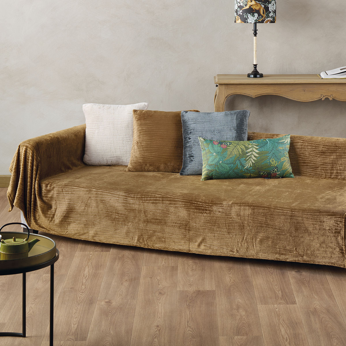 Ριχτάρι Καναπέ Διθέσιου Fleece (180x250) Kentia Versus Kameron 31 Brown