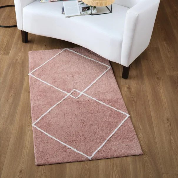 Πατάκι Μπάνιου (70x130) Kentia Loft Veda 14 Pink