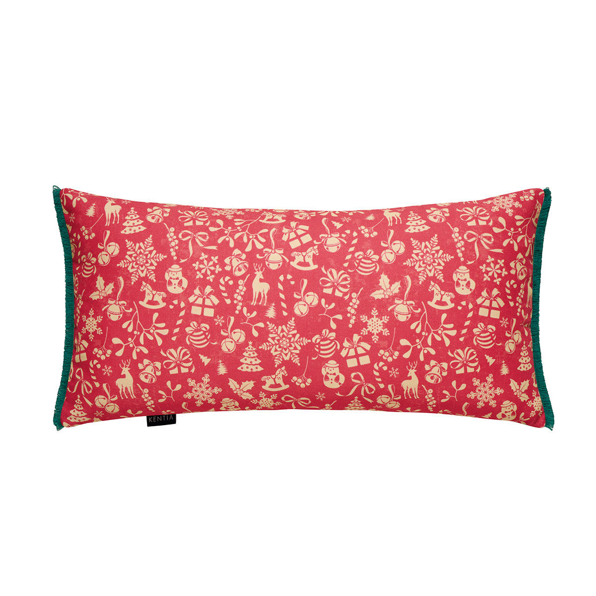 Χριστουγεννιάτικο Μαξιλάρι 2 Όψεων (30X60) Kentia Loft Snow 2422 Χριστουγεννιάτικα Μαξιλάρια Spitishop