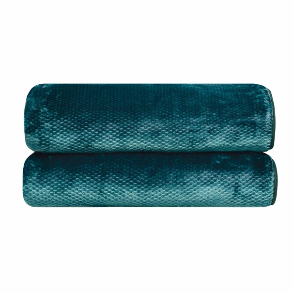 Κουβέρτα Βελουτέ Ημίδιπλη (180x220) Kentia Loft Bella 07 Petrol AW2025
