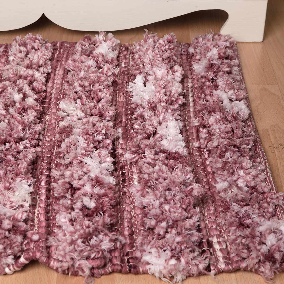 Πατάκι Μπάνιου (70X140) Silk Fashion 17092 Pink Μπάνιο Πατάκια Παραλληλόγραμμα Spitishop