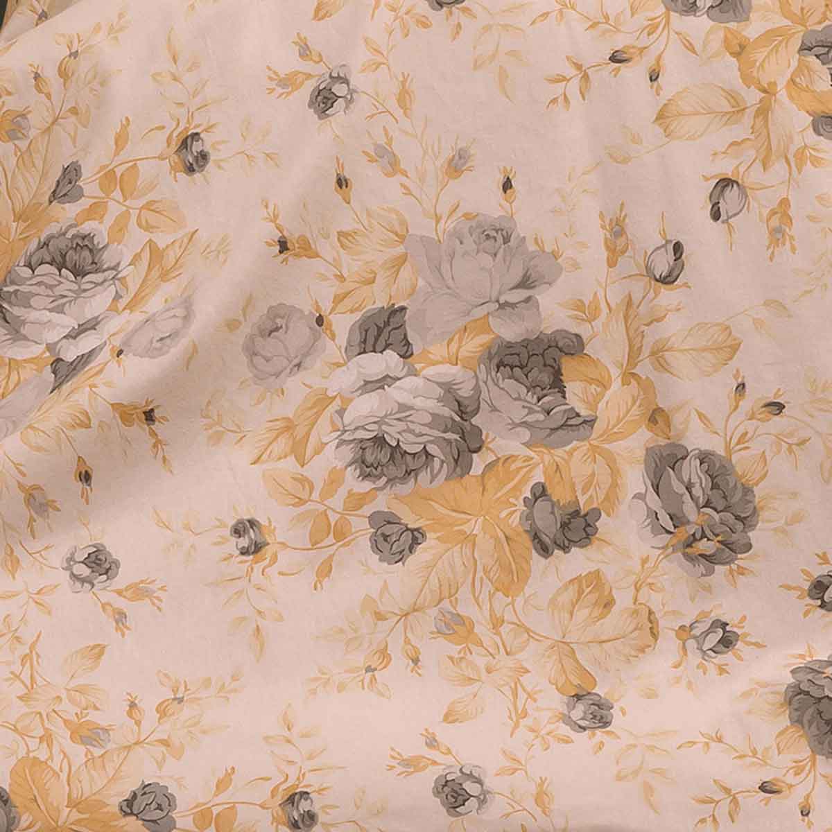 Φανελένια Σεντόνια King Size (Σετ) Melinen Peonia Grey Λευκά Είδη Κρεβατοκάμαρας Σετ Βαμβακερά Spitishop