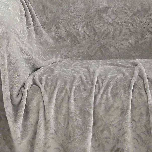 Ριχτάρι Καναπέ Τριθέσιου Fleece (170x300) Melinen Aria Silver