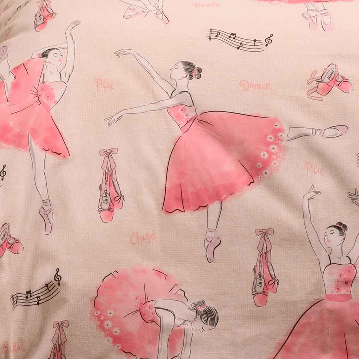 Φανελένια Σεντόνια Μονά (Σετ) Melinen Winter Line Ballet Ecru Παιδικά Λευκά Είδη 'Υπνου για Κορίτσια Spitishop