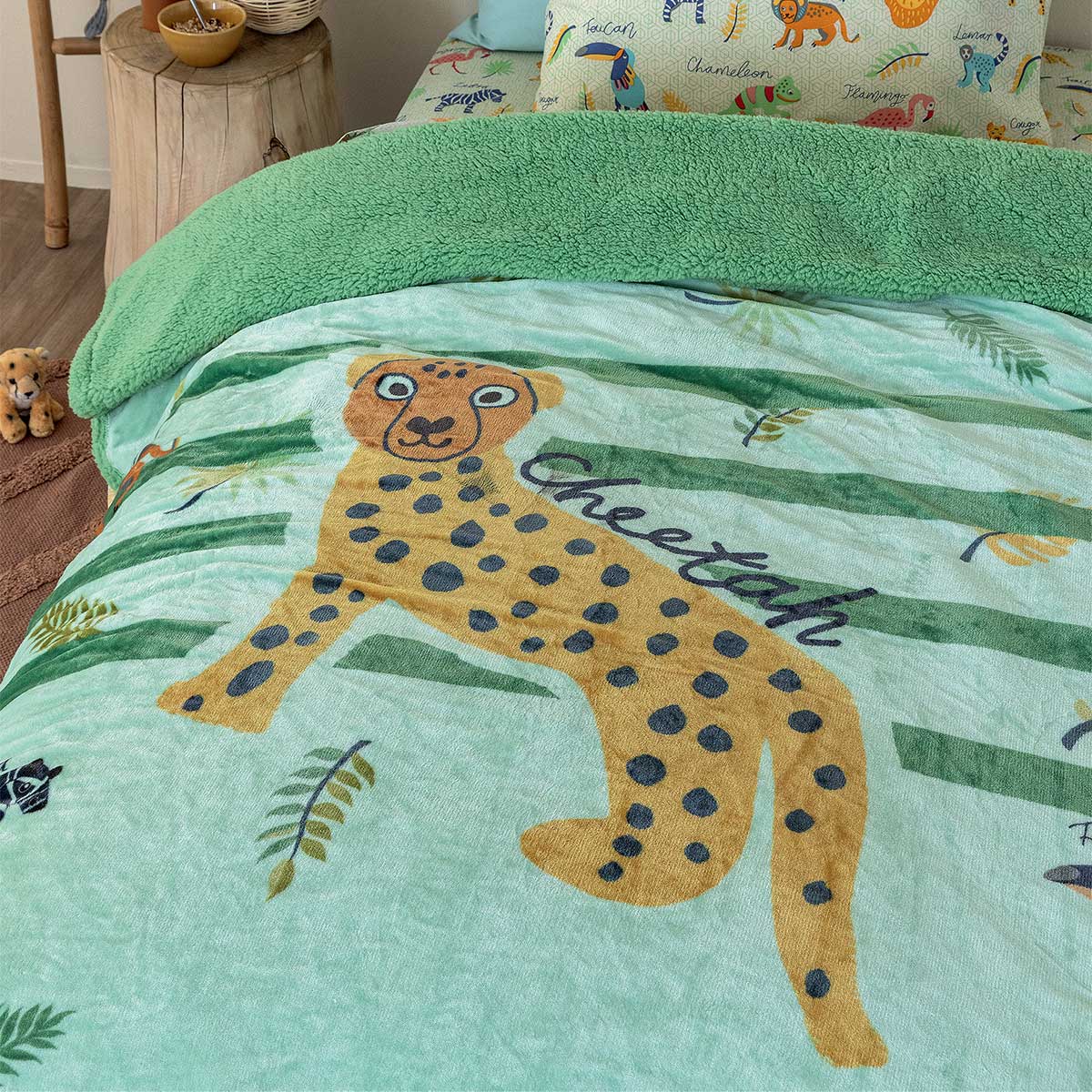 Κουβέρτα Fleece Μονή με Γουνάκι (160X220) Palamaiki Sw100 Παιδικά Λευκά Είδη 'Υπνου Παιδικές Κουβέρτες Spitishop