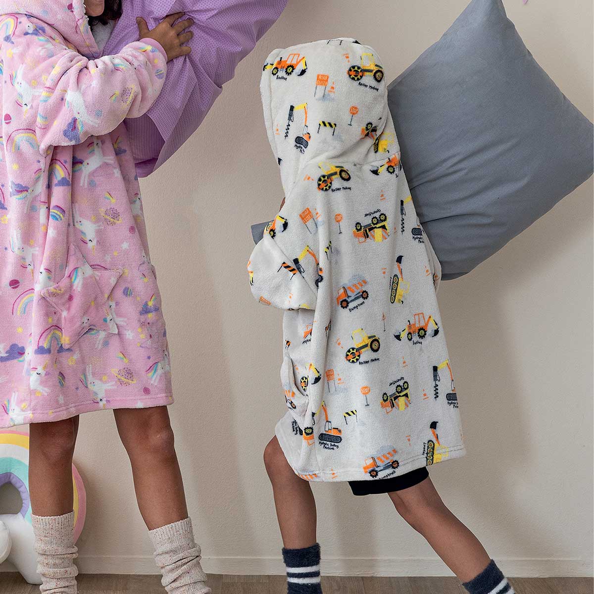 Fleece Φούτερ με Sherpa Palamaiki Cositos Lorry Boy Ένδυση Παιδική - Βρεφική Σπιτιού Παιδικές Ρόμπες Spitishop