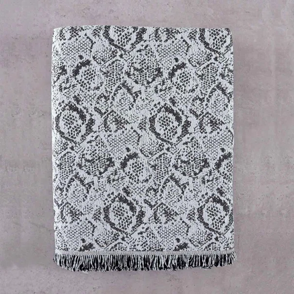 Ριχτάρι Καναπέ Τετραθέσιου (180x330) Rythmos Snake Grey