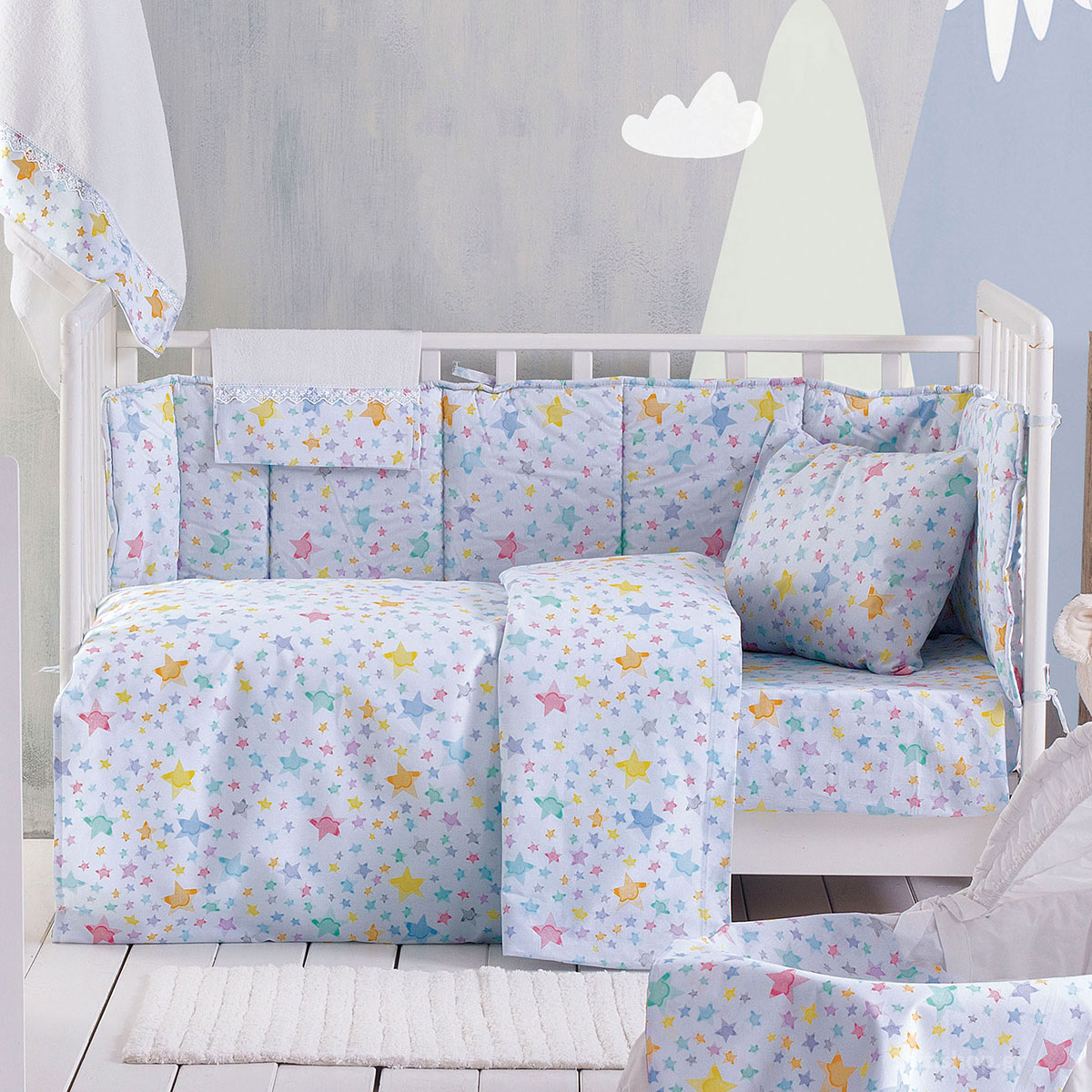 Πάπλωμα Κούνιας (110x150) Rythmos Baby Glow Blue