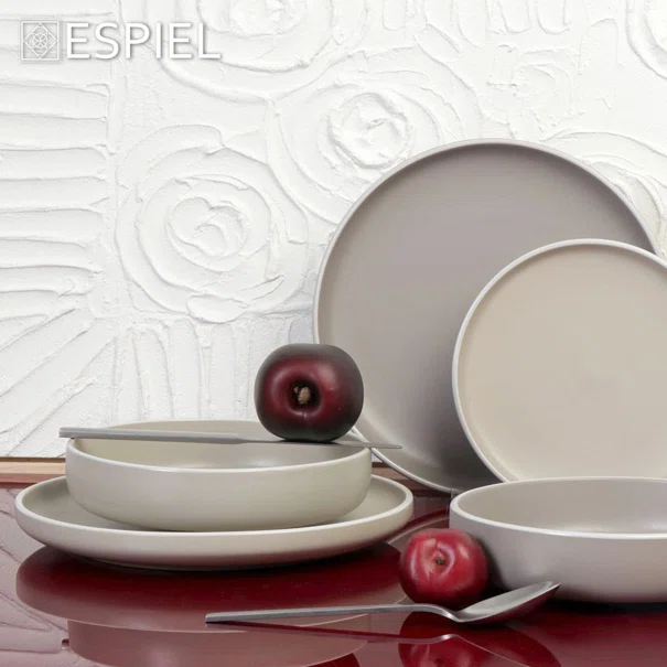 Πιάτο Φαγητού Βαθύ (Φ20.3) Espiel Mood Grey ATA123K6