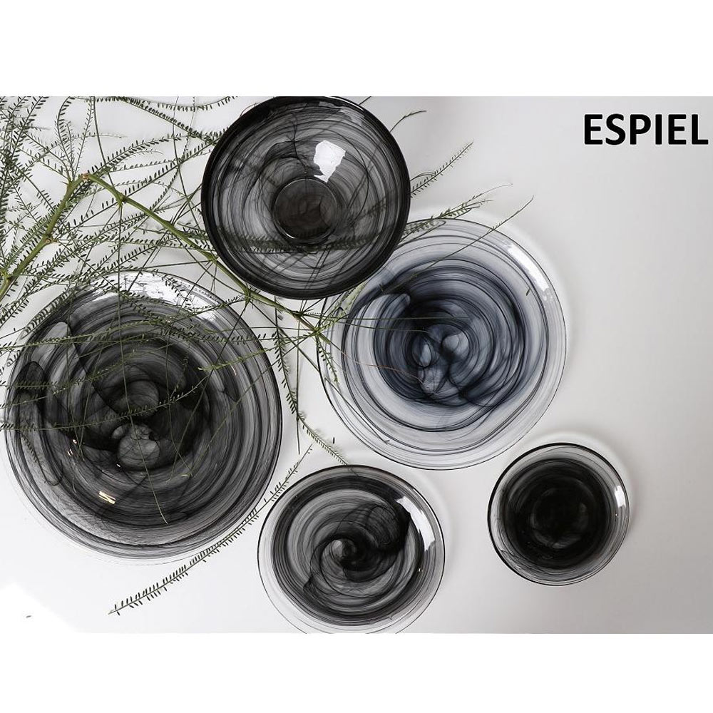 Πιατέλα Σερβιρίσματος Οβάλ (27X14) Espiel Atlas Alabaster Black Hor1023K6 Είδη Πιατέλες Spitishop
