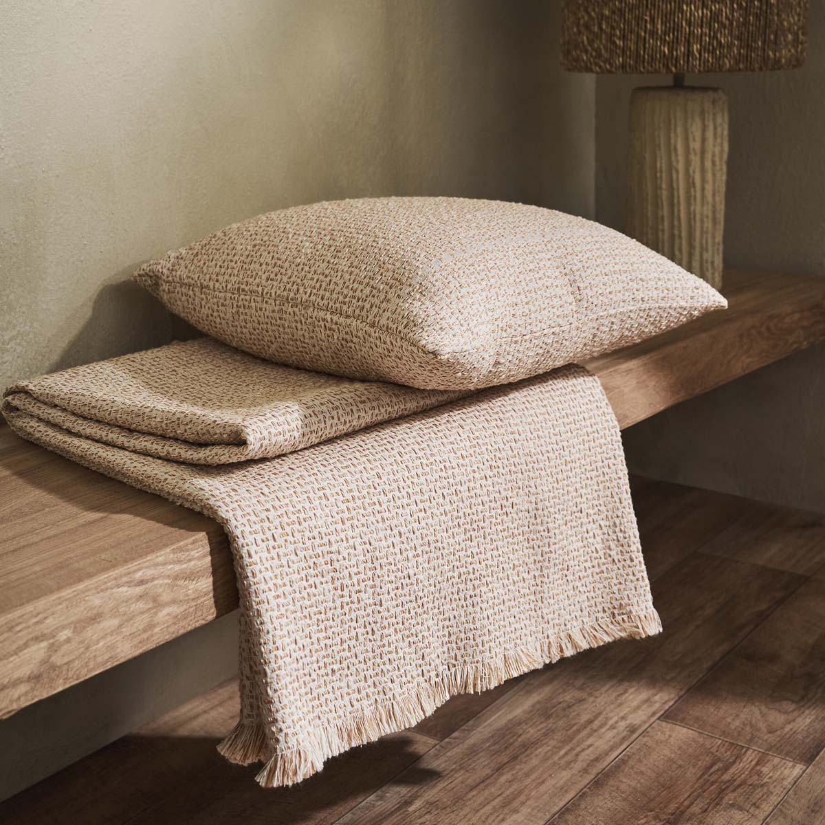 Ριχτάρι Καναπέ Διθέσιου (180X250) Gofis Home Quina Beige Brick 238 03 Λευκά Είδη Σαλονιού Ριχτάρια Καλοκαιρινά All Season Spitishop