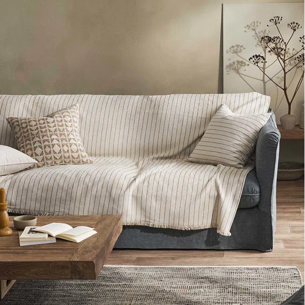 Ριχτάρι Καναπέ Τετραθέσιου (180x350) Gofis Home Thyra Grain Beige 273/04