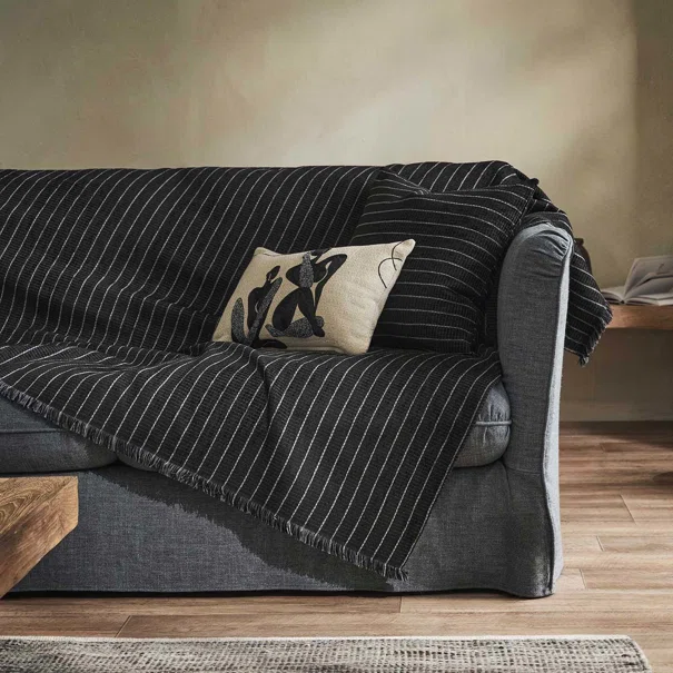 Ριχτάρι Καναπέ Τριθέσιου (180x310) Gofis Home Thyra Black Board 273/14