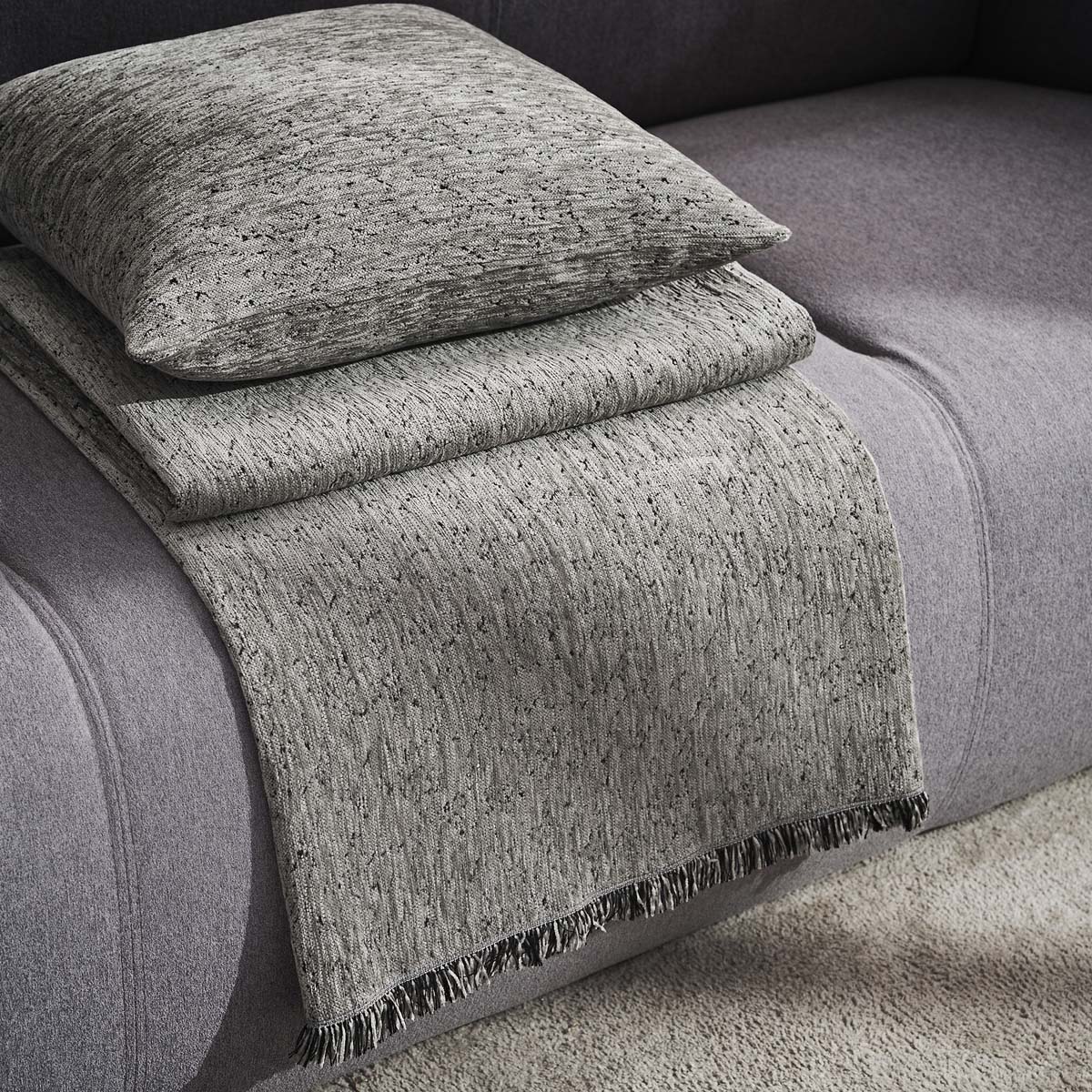 Ριχτάρι Καναπέ Διθέσιου (180x250) Gofis Home Yrsa Cloud Grey 141/15