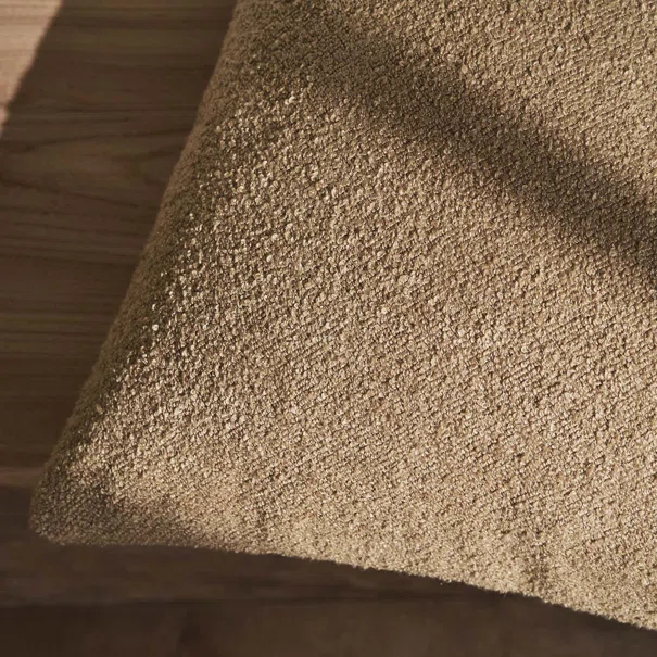 Διακοσμητική Μαξιλαροθήκη Μπουκλέ (45x45) Gofis Home Arline Leather Brown 161/13