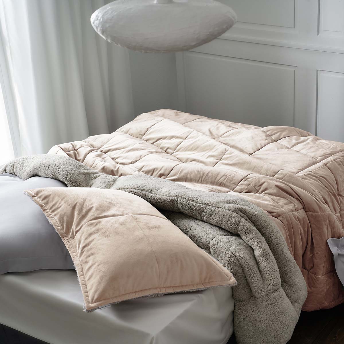 Κουβερτοπάπλωμα Υπέρδιπλο (235X245) Gofis Home Teddy Pearl Salmon 407 23 Λευκά Είδη Κρεβατοκάμαρας Παπλώματα Κουβερτοπαπλώματα Υπέρδιπλα Διπλά 