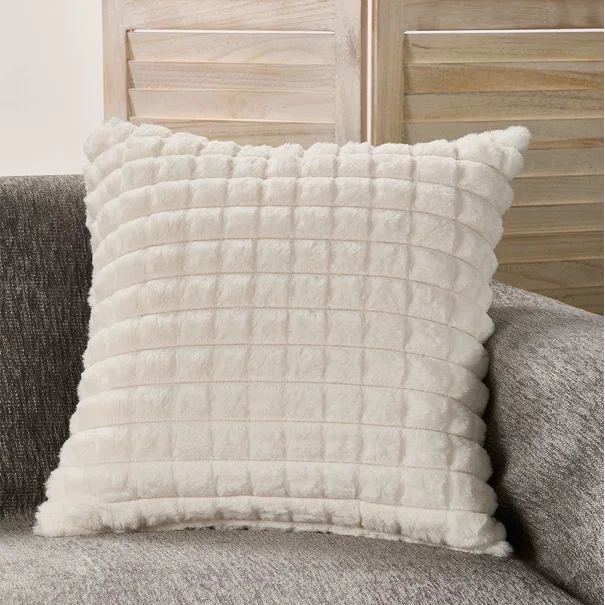 Διακοσμητική Μαξιλαροθήκη Γούνινη (45x45) Whitegg D0242-3