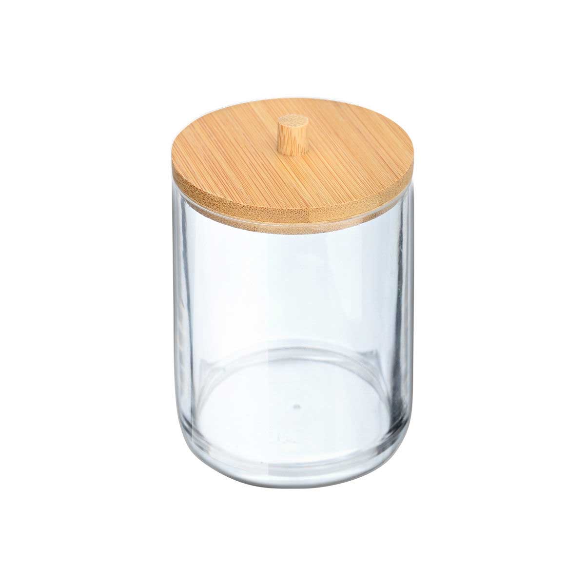 Δοχείο Για Δίσκους Ντεμακιγιάζ (Φ7x12) Homely Bamboo Essentials 02-17651