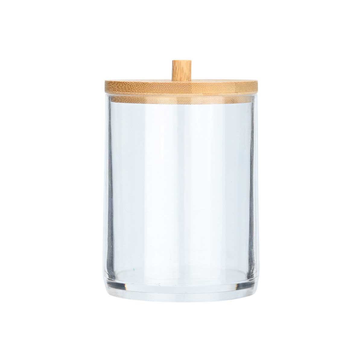 Δοχείο Για Δίσκους Ντεμακιγιάζ (Φ7x12) Homely Bamboo Essentials 02-17651