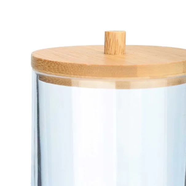 Δοχείο Για Δίσκους Ντεμακιγιάζ (Φ7x12) Homely Bamboo Essentials 02-17651