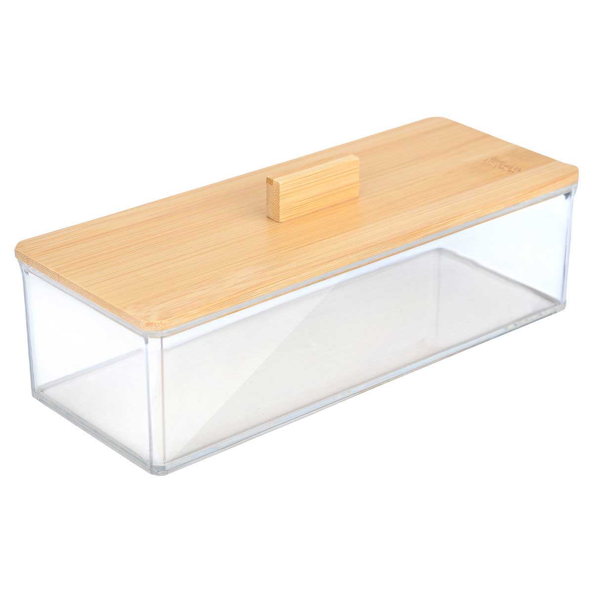 Κουτί Αποθήκευσης (23.3x9.4x8.8) Homely Bamboo Essentials 02-17668