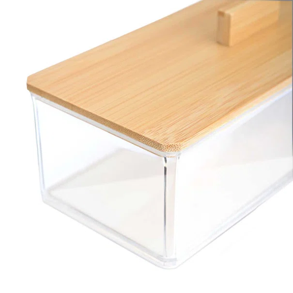 Κουτί Αποθήκευσης (23.3x9.4x8.8) Homely Bamboo Essentials 02-17668