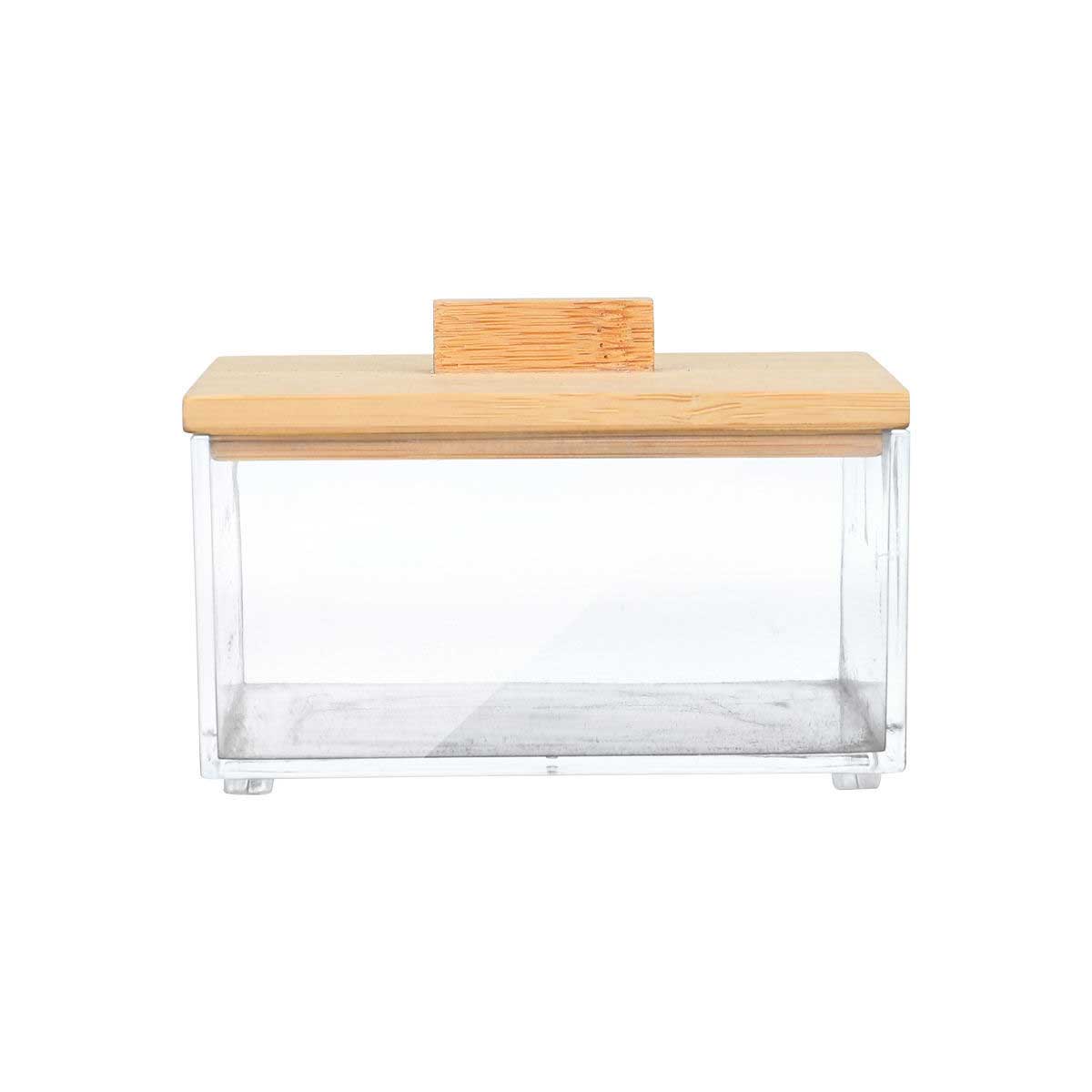 Κουτί Αποθήκευσης (9x9x6) Homely Bamboo Essentials 02-17675