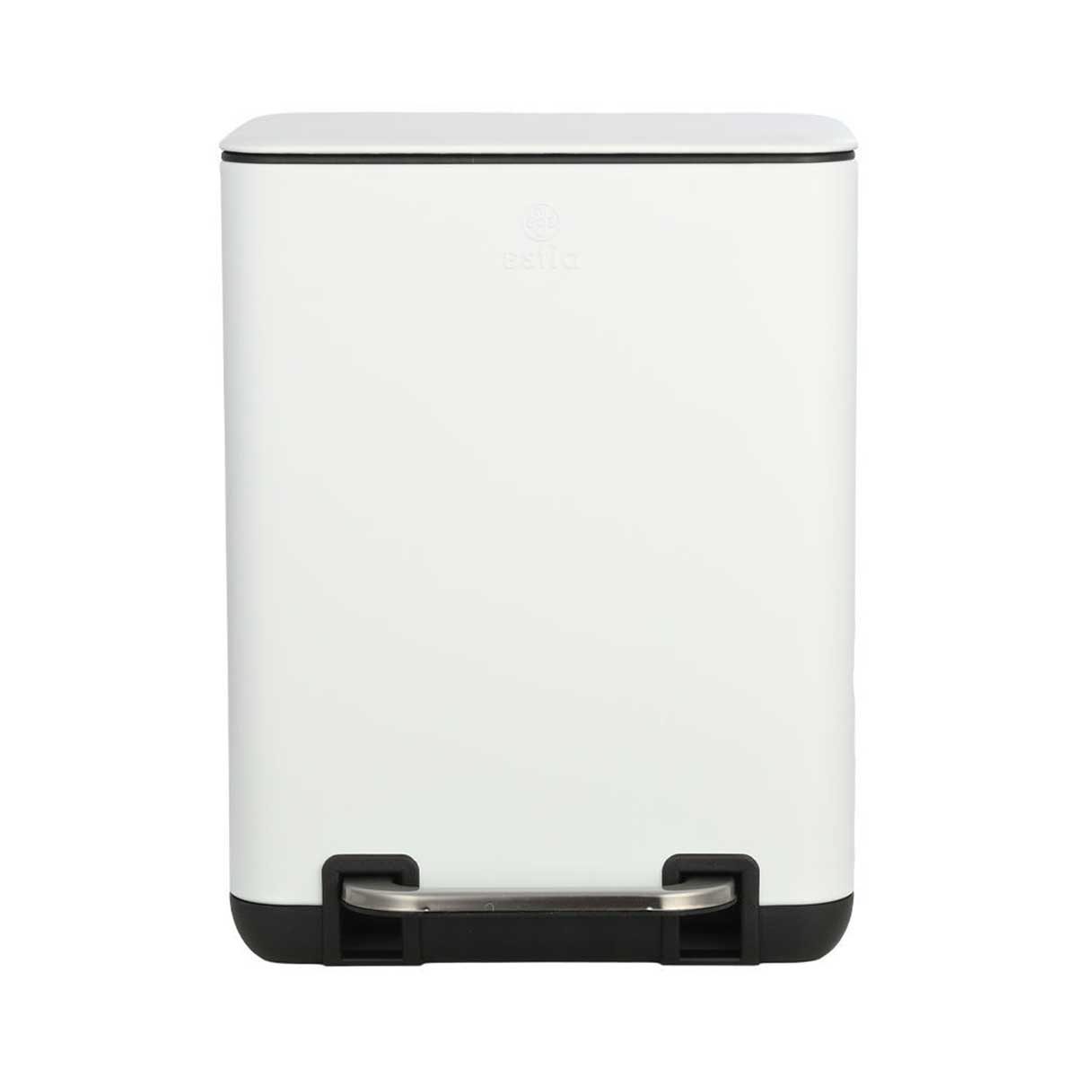 Κάδος Απορριμμάτων Μπάνιου (24.1x21.3x31.6) Estia 6lt Cubic Λευκό 02-20958