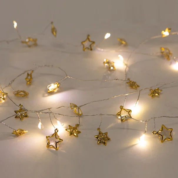 Διακοσμητική Γιρλάντα Μπαταρίας Με 20 Mini LED Φωτάκια Eurolamp 600-03342