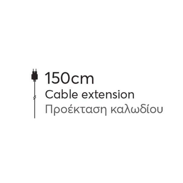 Χριστουγεννιάτικα Λαμπάκια 240 Led Φωτοσωλήνας 10μ Θερμό Λευκό Σταθερά Eurolamp 600-22260