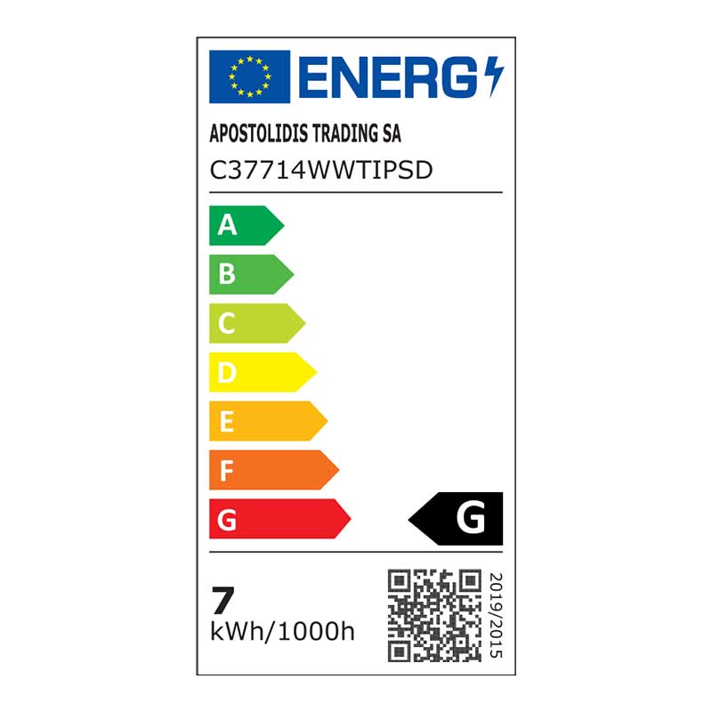 Λάμπα LED Diolamp Step Dimmable E14/7W/3000K/500Lm C37714WWTIPSD