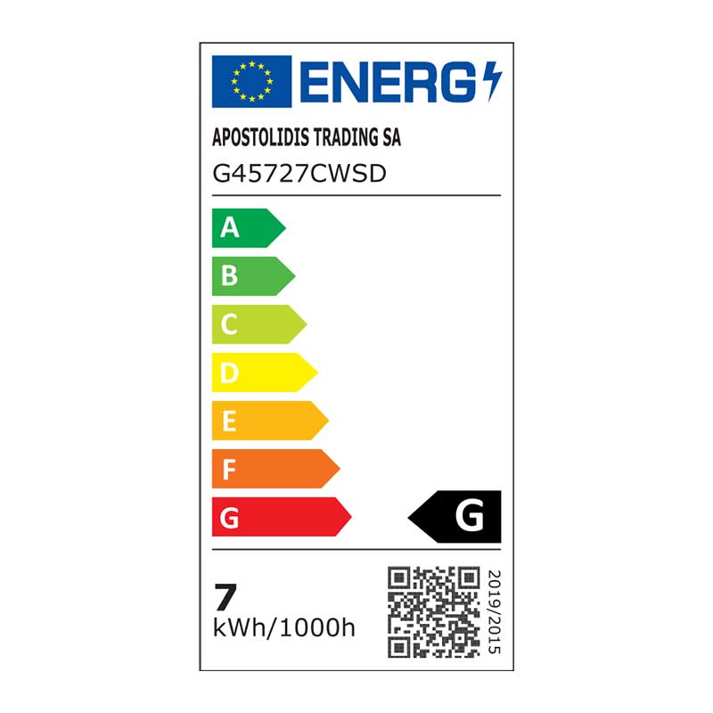 Λάμπα LED Diolamp Step Dimmable E27/7W/6000K/570Lm G45727CWSD