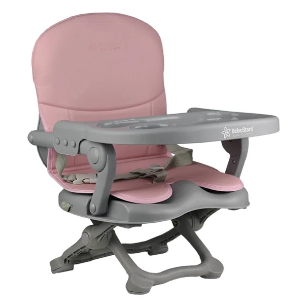 Φορητό Καθισματάκι Φαγητού (6+ Μηνών/Έως 15kg) Bebe Stars Tasty Pink 895-185