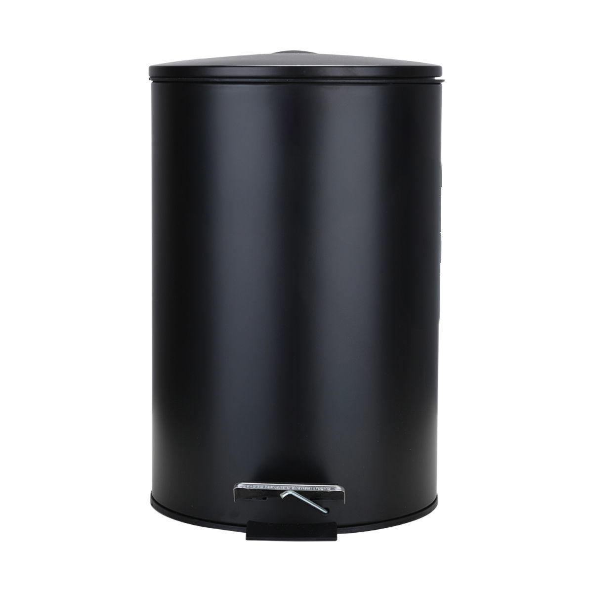 Κάδος Απορριμμάτων Μπάνιου (Φ25x38) Homely 12lt Classic Black Matt 02-7904