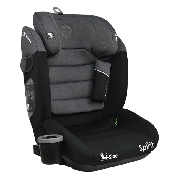 Κάθισμα Αυτοκινήτου ISOfix (100-150εκ. Ύψος) Bebe Stars Spirit i-Size Steel Grey 945-186