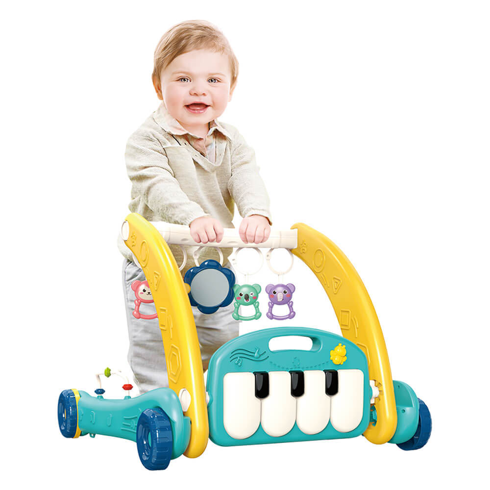 Βρεφικό Γυμναστήριο - Περπατούρα Bebe Stars Piano Bunny 2 In 1 100-196 Παιχνίδια Βρεφικά για Μωρά 0 6 Μηνών Spitishop
