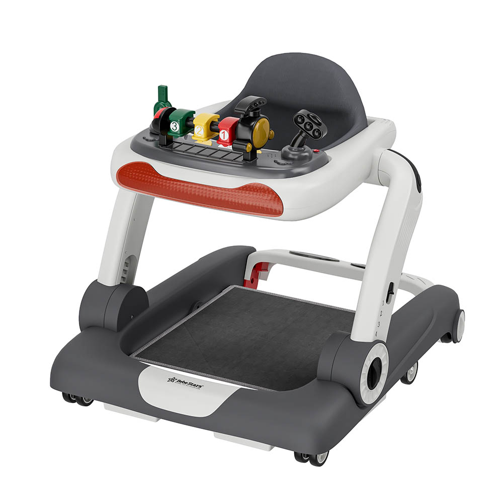Στράτα (7-18 Μηνών Έως 12Kg) Bebe Stars Train 3 Ιn1 Grey 4240 Παιχνίδια Περπατούρες - Στράτες Spitishop