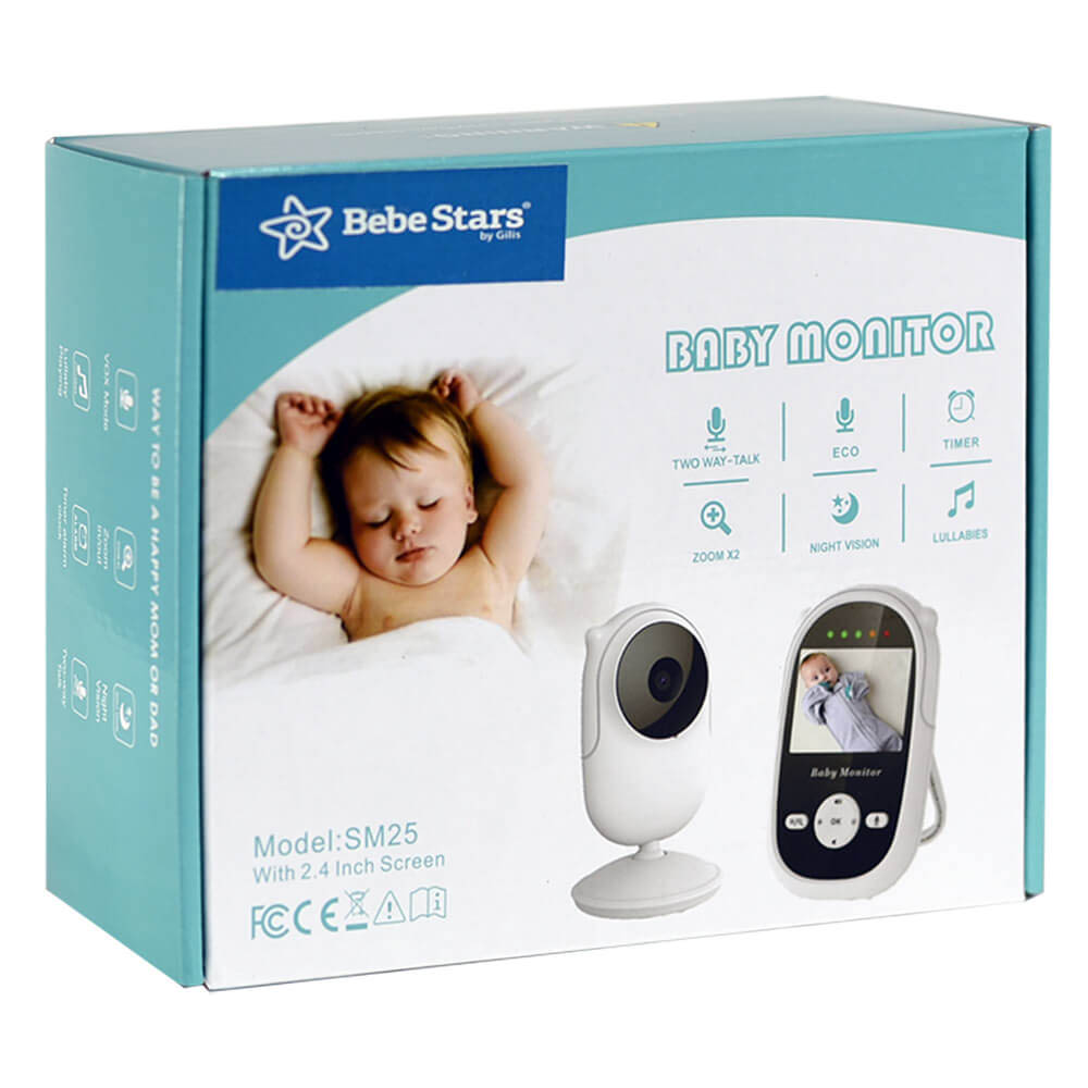 Ενδοεπικοινωνία Μωρού με Κάμερα Ήχο Bebe Stars 9500 Βρεφικά Ενδοεπικοινωνίες Spitishop