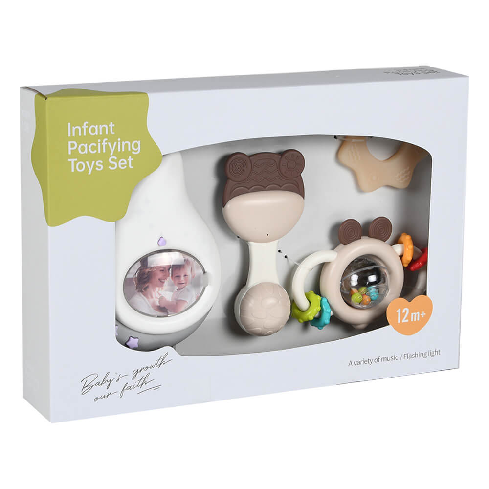 Σετ Δώρου για Μωρά 4Τμχ Bebe Stars Teddy Bear Dream Melody 60-100 Παιχνίδια Βρεφικά 12 - 18 Μηνών Spitishop