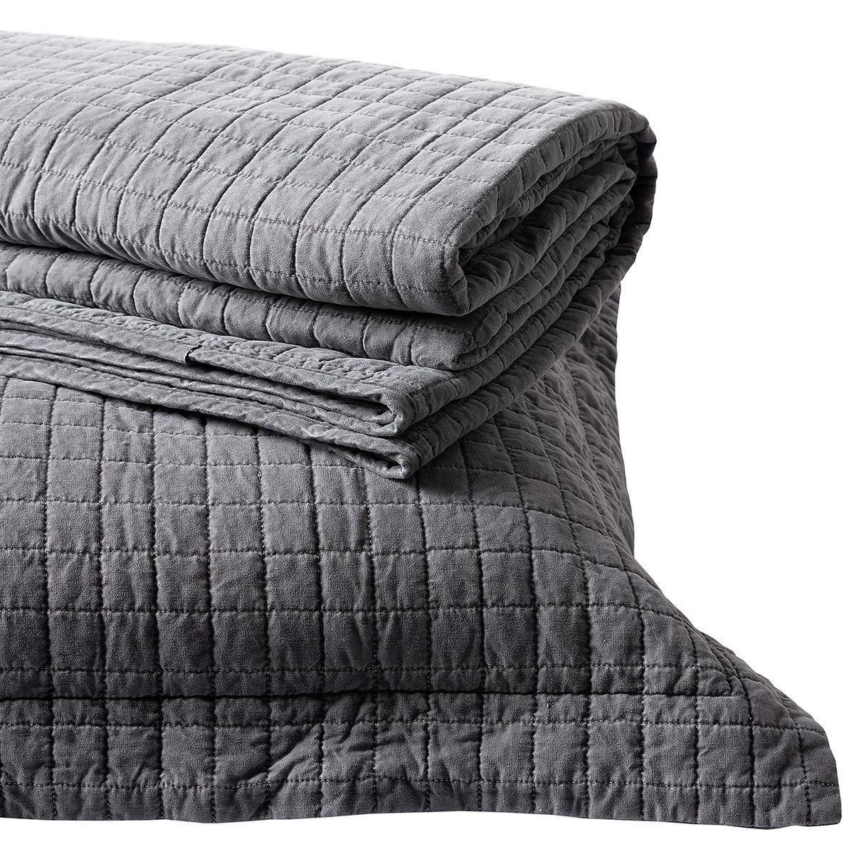 Κουβερλί Υπέρδιπλο (Σετ 220x240) Silk Fashion Stonewashed Grey