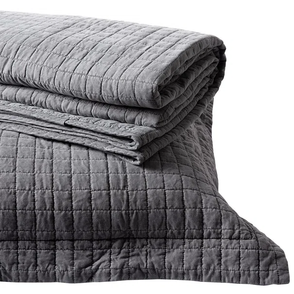 Κουβερλί Υπέρδιπλο (Σετ 220x240) Silk Fashion Stonewashed Grey