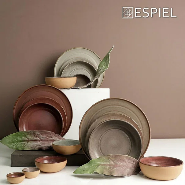 Πιάτο Φαγητού Βαθύ (Φ20.7) Espiel Calabria Beige REP110K4