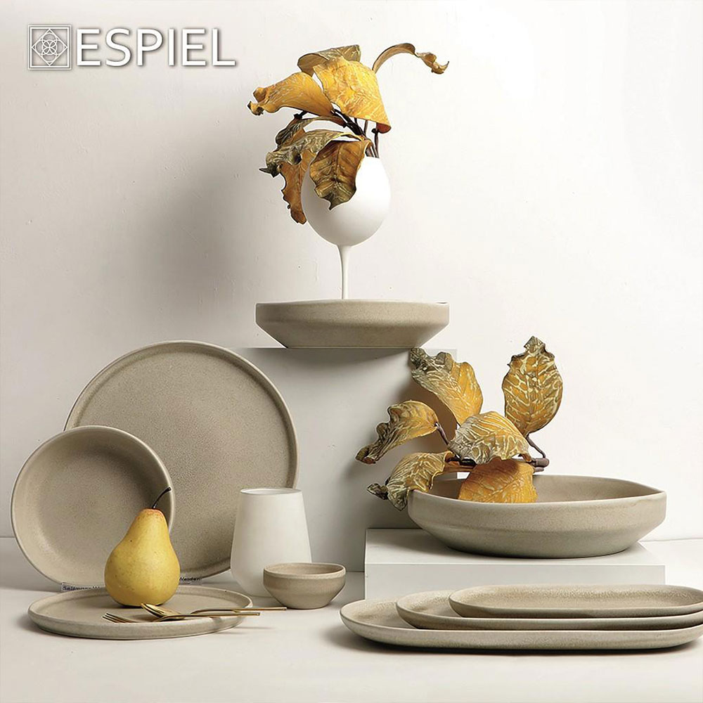 Πιατέλα Σερβιρίσματος Οβάλ (23 5X12X2) Espiel Noah Beige Tap109K6 Είδη Πιατέλες Spitishop