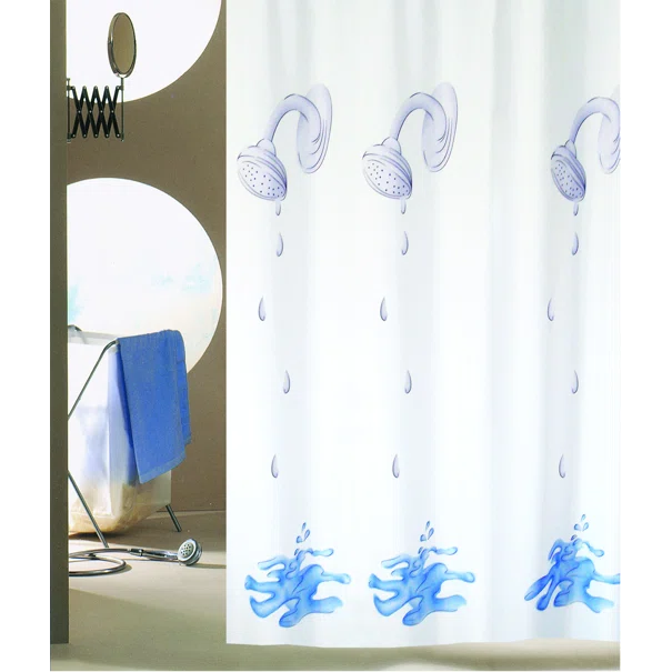 Κουρτίνα Μπάνιου (180x200) Με Κρίκους San Lorentzo Shower