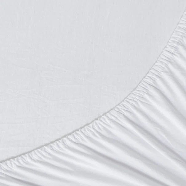 Σεντόνι Μακό Μονό Με Λάστιχο (100x200+40) La Luna Pure White