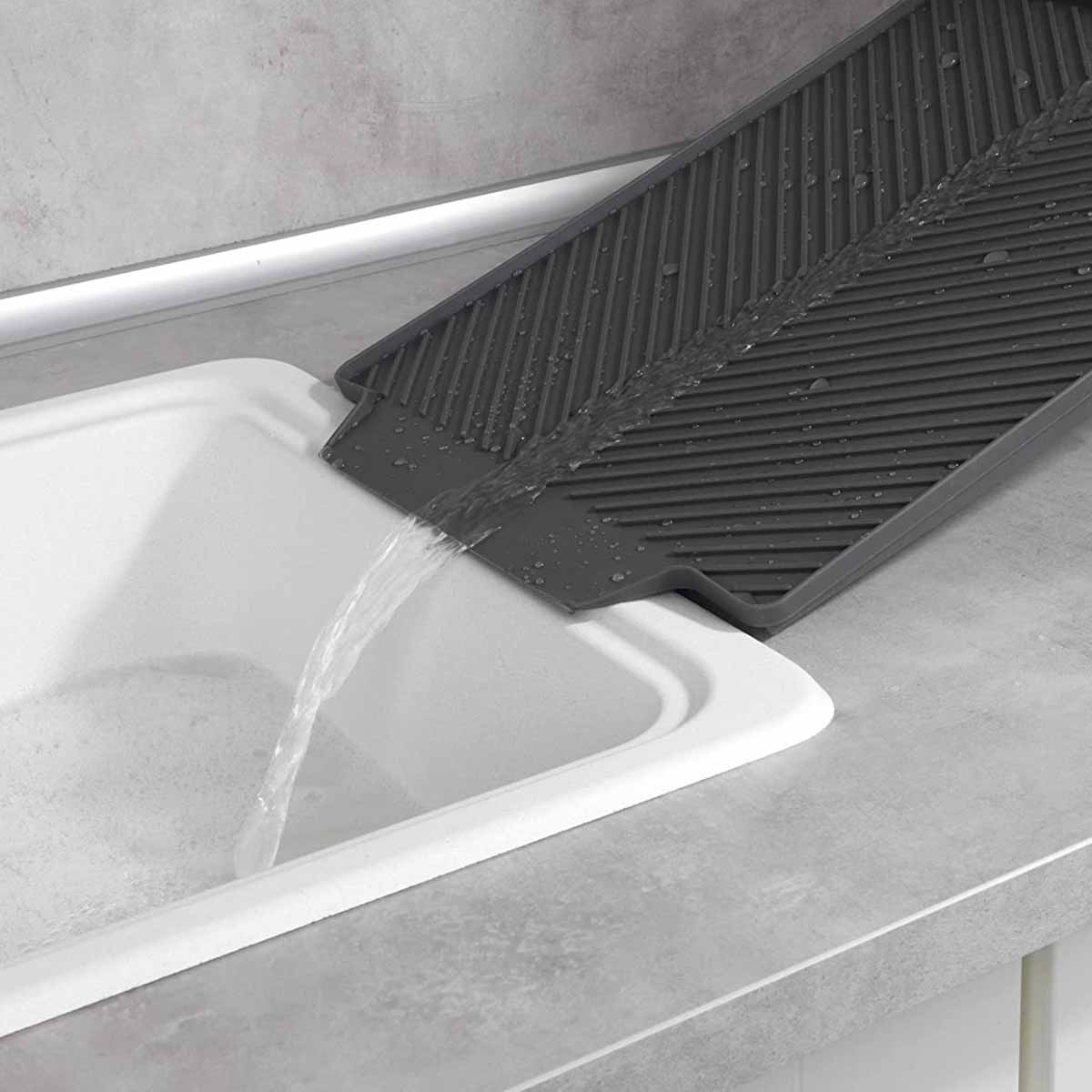 Επιφάνεια Στεγνώματος Πιάτων (40x30) Wenko Linea Grey 54703100