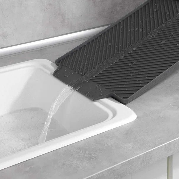 Επιφάνεια Στεγνώματος Πιάτων (40x30) Wenko Linea Grey 54703100