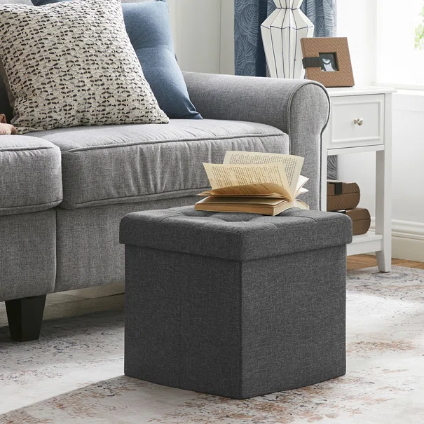 Σκαμπό Με Αποθηκευτικό Χώρο (38x38x38) Songmics LSF27Z